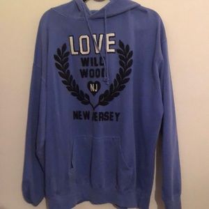 Us vintage flo blue pullover (plus size)